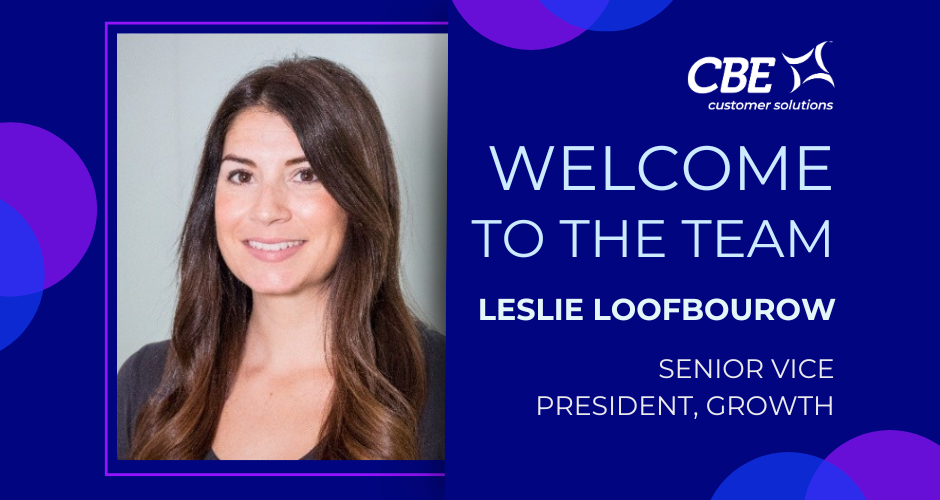 CBE Customer Solutions Welcome Leslie Loofbourow as Senior Vice President of Growth